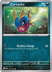 Carvanha - ME02: Phantasmal Flames - Pokemon card