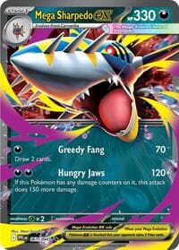 Mega Sharpedo ex - ME02: Phantasmal Flames - Pokemon card