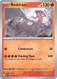 Reshiram - ME02: Phantasmal Flames - Pokemon card