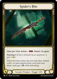 Spider's Bite (Left) (Golden) - FAB296 - Flesh and Blood: Promo Cards - Flesh and Blood TCG card