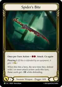Spider's Bite (Right) (Golden) - FAB297 - Flesh and Blood: Promo Cards - Flesh and Blood TCG card