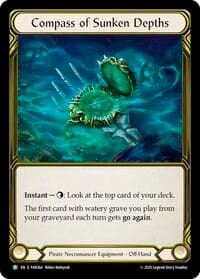 Compass of Sunken Depths (Golden) - FAB364 - Flesh and Blood: Promo Cards - Flesh and Blood TCG card