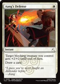 Aang's Defense (0266) - Avatar: The Last Airbender: Eternal-Legal - Magic: The Gathering card