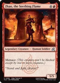 Zhao, the Seething Flame (0286) - Avatar: The Last Airbender: Eternal-Legal - Magic: The Gathering card