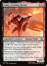 Zuko, Seeking Honor - Avatar: The Last Airbender: Eternal-Legal - Magic: The Gathering card