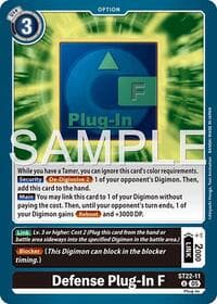 Defense Plug-In F - Starter Deck 22: Amethyst Mandala Advanced Deck Set - Digimon Card Game card