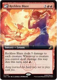 Reckless Blaze (Extended Art) - Avatar: The Last Airbender: Eternal-Legal - Magic: The Gathering card