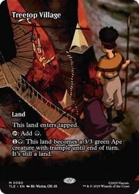 Treetop Village (Borderless) - Avatar: The Last Airbender: Eternal-Legal - Magic: The Gathering card
