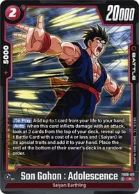 Son Gohan : Adolescence - FB08-011 - Saiyan's Pride - Dragon Ball Super: Fusion World card