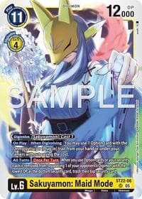 Sakuyamon: Maid Mode - Starter Deck 22: Amethyst Mandala Advanced Deck Set - Digimon Card Game card