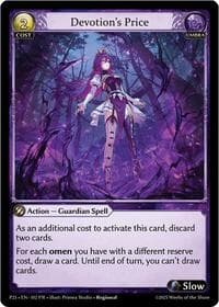 Devotion's Price - Promotional Cards - Grand Archive TCG card