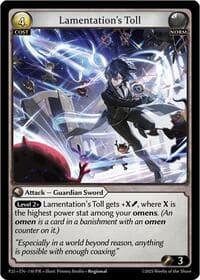 Lamentation's Toll - Promotional Cards - Grand Archive TCG card