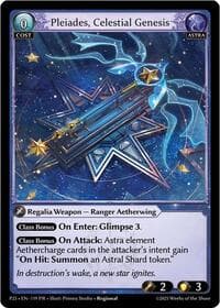 Pleiades, Celestial Genesis - Promotional Cards - Grand Archive TCG card
