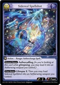 Sidereal Spellshot - Promotional Cards - Grand Archive TCG card