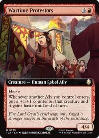 Wartime Protestors (Extended Art) - Avatar: The Last Airbender - Magic: The Gathering card