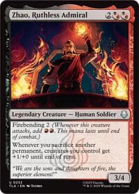Zhao, Ruthless Admiral - Avatar: The Last Airbender - Magic: The Gathering card