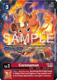 Coronamon (Digimon Story: Time Stranger Collector's Edition) - Animal Colosseum - Digimon Card Game card