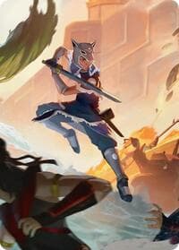 Sokka's Charge Art Card - Art Series: Avatar: The Last Airbender - Magic: The Gathering card