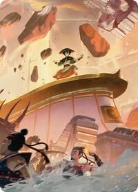 Earthshape Art Card - Art Series: Avatar: The Last Airbender - Magic: The Gathering card