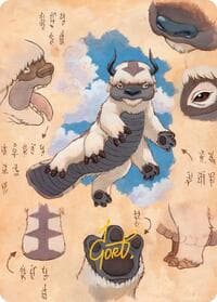 Appa, Steadfast Guardian Art Card (Gold-Stamped Signature) - Art Series: Avatar: The Last Airbender - Magic: The Gathering card