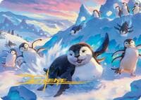Otter-Penguin Art Card (Gold-Stamped Signature) - Art Series: Avatar: The Last Airbender - Magic: The Gathering card