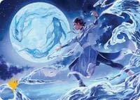 Waterbender Ascension Art Card (Gold-Stamped Planeswalker Symbol) - Art Series: Avatar: The Last Airbender - Magic: The Gathering card