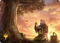 Bastion of Remembrance Art Card (Gold-Stamped Planeswalker Symbol) - Art Series: Avatar: The Last Airbender - Magic: The Gathering card