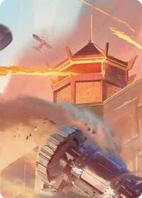 Fire Nation Turret Art Card - Art Series: Avatar: The Last Airbender - Magic: The Gathering card