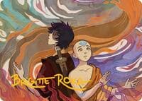 Fated Firepower Art Card (Gold-Stamped Signature) - Art Series: Avatar: The Last Airbender - Magic: The Gathering card