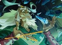 Bumi, King of Three Trials Art Card (Gold-Stamped Signature) - Art Series: Avatar: The Last Airbender - Magic: The Gathering card