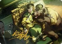 The Earth King Art Card (Gold-Stamped Signature) - Art Series: Avatar: The Last Airbender - Magic: The Gathering card