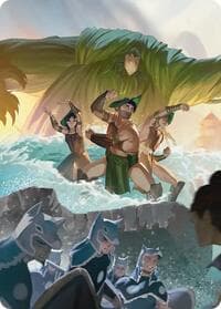 Swampbenders Art Card - Art Series: Avatar: The Last Airbender - Magic: The Gathering card