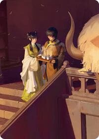 Mai and Zuko Art Card - Art Series: Avatar: The Last Airbender - Magic: The Gathering card