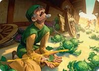 Unlucky Cabbage Merchant Art Card (Gold-Stamped Signature) - Art Series: Avatar: The Last Airbender - Magic: The Gathering card