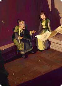 Sokka and Suki Art Card - Art Series: Avatar: The Last Airbender - Magic: The Gathering card