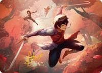 Jet, Freedom Fighter Art Card (Gold-Stamped Signature) - Art Series: Avatar: The Last Airbender - Magic: The Gathering card