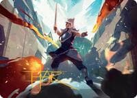 Sokka, Tenacious Tactician Art Card (Gold-Stamped Signature) - Art Series: Avatar: The Last Airbender - Magic: The Gathering card