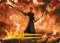 Zuko, Conflicted Art Card (Gold-Stamped Signature) - Art Series: Avatar: The Last Airbender - Magic: The Gathering card