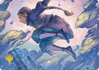 Katara, Seeking Revenge Art Card (Gold-Stamped Planeswalker Symbol) - Art Series: Avatar: The Last Airbender - Magic: The Gathering card