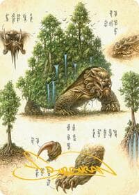 The Lion-Turtle Art Card (Gold-Stamped Signature) - Art Series: Avatar: The Last Airbender - Magic: The Gathering card