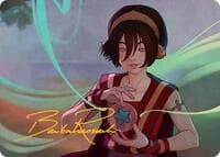 Toph, the First Metalbender Art Card (Gold-Stamped Signature) - Art Series: Avatar: The Last Airbender - Magic: The Gathering card