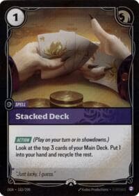 Stacked Deck - Riftbound Organized Play Promotional Cards - Riftbound: League of Legends Trading Card Game card