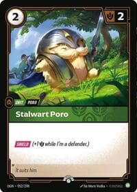 Stalwart Poro - Riftbound Organized Play Promotional Cards - Riftbound: League of Legends Trading Card Game card