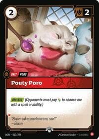 Pouty Poro - Riftbound Organized Play Promotional Cards - Riftbound: League of Legends Trading Card Game card