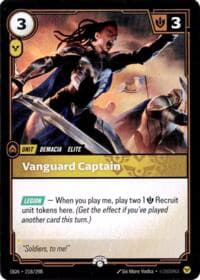 Vanguard Captain - Riftbound Organized Play Promotional Cards - Riftbound: League of Legends Trading Card Game card