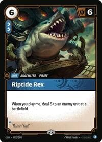 Riptide Rex - Riftbound Organized Play Promotional Cards - Riftbound: League of Legends Trading Card Game card