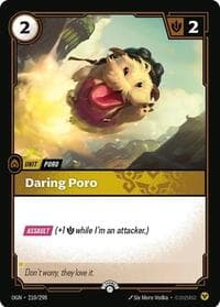 Daring Poro - Riftbound Organized Play Promotional Cards - Riftbound: League of Legends Trading Card Game card