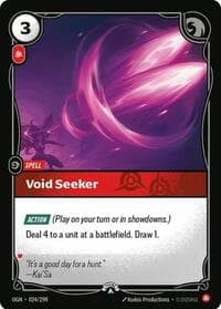 Void Seeker - Riftbound Organized Play Promotional Cards - Riftbound: League of Legends Trading Card Game card