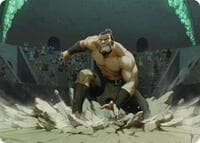The Boulder, Ready to Rumble Art Card - Art Series: Avatar: The Last Airbender - Magic: The Gathering card