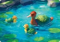Turtle-Duck Art Card - Art Series: Avatar: The Last Airbender - Magic: The Gathering card